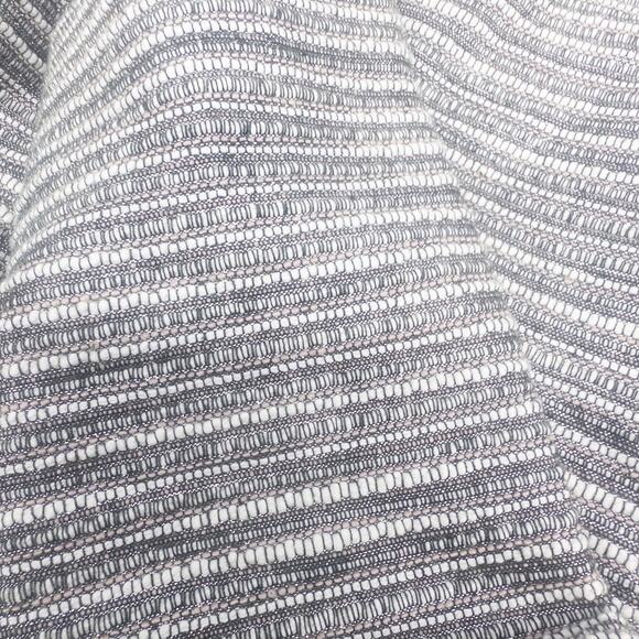 Misook Silver Linings Metallic Stripe Woven Cotton Swing Open Front Jacket XL - Picture 8 of 8